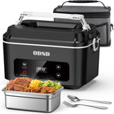 ODSD cordless lunchbox open lid for easy access to hot meals on the go.
