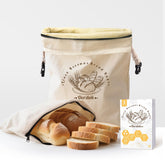 Oerdoh bread bags with sealing zip keep sourdough crust fresh longer