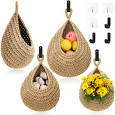 OGOTEZ wall hanging baskets trio for stylish fruit and veg storage.