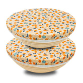 OHIYO reusable beeswax bowl covers with elastic fit protect large bowls and reduce waste.