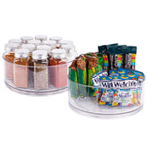 Oizeir Lazy Susan 8.9-inch turntable neatly organizes spices and condiments.