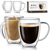 OJA double-wall mug set of four for shared coffee moments.