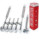 Oleex All-Dough 5-Wheel Pastry Cutter for precise cuts across cookies, pasta, and pies.