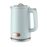 OLEGA electric kettle rapid boil blue for quick hot water on busy mornings.