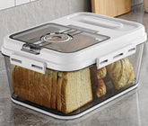 Olimingse bread box on the counter shows freshness-friendly design