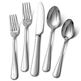 Ollex silverware set dinner knives with mirror polish for elegant dining