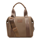 Omanmoli insulated lunch bag showing a spacious main compartment for meals
