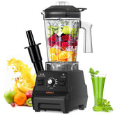 OMMO Blender 1800W motor powers powerful, smooth shakes and smoothies.