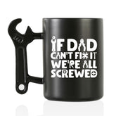 Onebttl coffee mug with wrench handle for sturdy everyday coffee