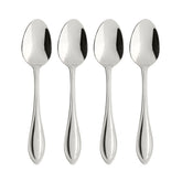 Oneida American Harmony teaspoons front view shows durable 18/0 stainless steel.