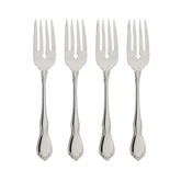 Oneida Chateau salad fork with fiddleback pattern enhances formal table settings.