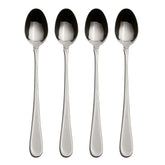 Oneida Flight tall drink spoon close-up showing mid-century curves for elegant dining