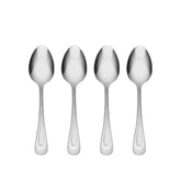 Oneida Satin Sand Dune dinner spoon set 4pc with durable 18/0 stainless steel for everyday dining.