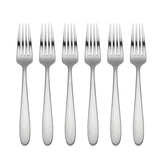 Oneida Vale 6-piece salad forks set in satin finish, ideal for everyday dining.