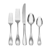 Oneida Voss 45-piece flatware set for eight with teardrop handles for everyday dining