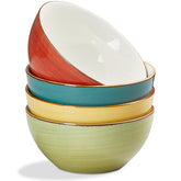 ONEMORE 16 oz cereal bowls set in vibrant colors for everyday meals
