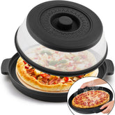 ONXE microwave splatter cover shields food for clean microwaving.