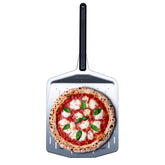 Ooni 14-inch perforated pizza peel with long handle for easy launches.
