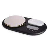 Ooni dual-platform digital scales top view for precise dough prep.