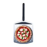 Ooni perforated pizza peel 12-inch top view showing perforations for flour control.