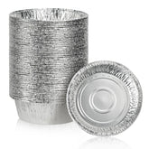 Oopsu 200-pack round aluminum foil pans for easy baking and cleanup