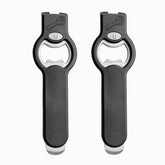 OpenPRO 2-in-1 opener with fridge magnet keeps bottles handy and caps captured.