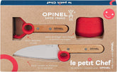 OPINEL Le Petit Chef set with rounded-tip knife promotes safe kids' cooking practice.
