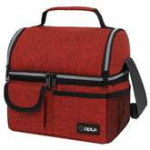 Opux insulated double-decker lunch bag keeps meals fresh on the go.
