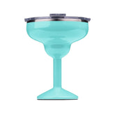 ORCA Rita temperature-insulated margarita glass keeps drinks cold at the beach.