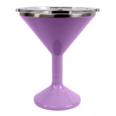 ORCA Tini 13oz stainless martini glass outdoors at sunset for an easy outdoor party vibe