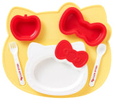OSK Hello Kitty plate closeup showing a durable, kid-friendly dining surface.