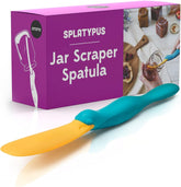 OTOTO Splatypus jar spatula in use, reaching every corner of a jar.