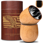 OUHT Oak Charred Whiskey Glass with rich texture enhancing aroma and flavor perception.