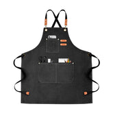 OUNLEN Chef Apron with cross-back design for comfortable all-day cooking