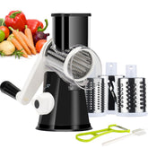 Ourokhome rotary cheese grater front view shows compact 3-in-1 design for easy prep