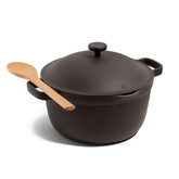 Our Place Perfect Pot 5.5qt capacity supports generous family meals.