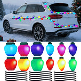 Outus Christmas car magnets with light-bulb design for festive curb appeal on vehicles