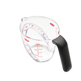 OXO Good Grips 1-Cup Angled Measuring Cup side view for easy reading.