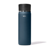 OXO Good Grips 20oz travel mug with SimplyClean lid in dark cobalt, leakproof for on-the-go.