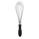 OXO Good Grips 11-inch balloon whisk with soft non-slip handle for wet hands.