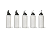 OXO Good Grips squeeze bottle set of five 12 oz bottles for versatile pours