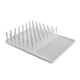 OXO Good Grips compact dish rack biscuit keeps plates upright and dries quickly.