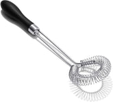 OXO Good Grips sauce & gravy whisk with angled head aiding thorough mixing