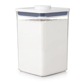OXO POP container with airtight lid keeps dry foods fresh and accessible.