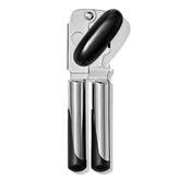 OXO SteeL Can Opener with sharp blades for clean cuts.