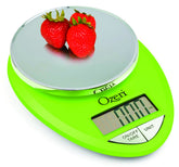 Ozeri Pro Digital Kitchen Scale with chrome base for precise, everyday weighing.