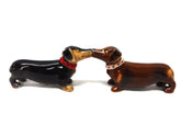 Pacific Giftware Loveable Dachshunds salt and pepper shakers with magnets for easy joined storage