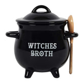 Pacific Giftware Witches Broth Cauldron Bowl with hand-painted finish for festive meals.