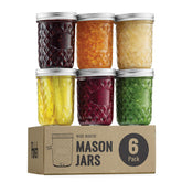 Paksh Novelty 16 oz mason jar with wide mouth for easy filling and storage.