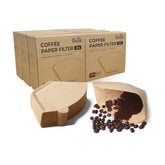 PakTalk cone filter 4 natural brown in use for pour-over coffee